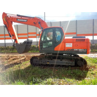 Отгрузка габаритного гусеничного экскаватора Doosan DX180LC 