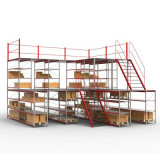 Мезонины на паллетных стеллажах 