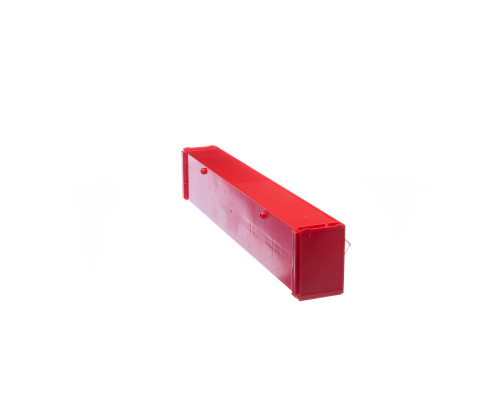 Короб откидной Стелла-техник F-600-6 , 600х96х112мм, 6 ячеек, красный, прозрачный