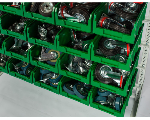 Пластиковый ящик Стелла-техник V-3-зеленый 342х207x143мм, 9,4 литра