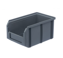 Пластиковый ящик Стелла-техник V-2-серый 234х149х120мм, 3,8 литра