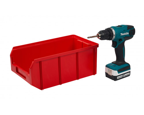 Пластиковый ящик Стелла-техник V-3-красный 342х207x143мм, 9,4 литра