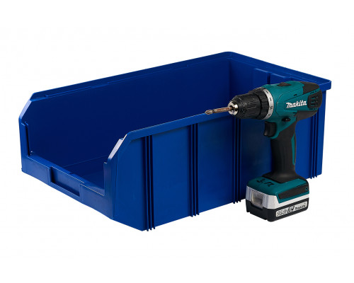 Пластиковый ящик Стелла-техник V-4-синий 502х305х184мм, 20 литров