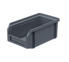 Пластиковый ящик Стелла-техник V-1-серый 172х102х75мм, 1 литр