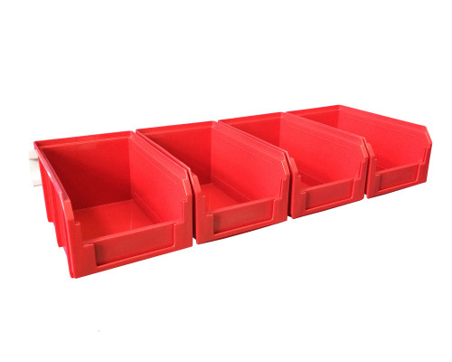 Органайзер настенный Стелла-техник V-2-650-красный , 4 ящика V-2