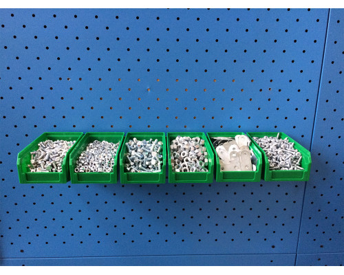 Органайзер настенный Стелла-техник V-1-650-зеленый , 6 ящиков V-1