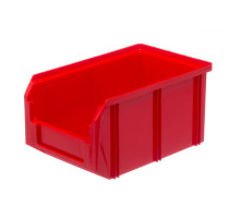 Пластиковый ящик Стелла-техник V-2-красный 234х149х120мм, 3,8 литра