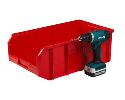 Пластиковый ящик Стелла-техник V-4-красный 502х305х184мм, 20 литров