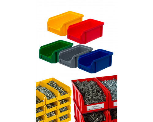 Пластиковый ящик Стелла-техник V-3-желтый 342х207x143мм, 9,4 литра