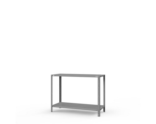 Стеллаж металлический ТС Лайт, 1000x700x600 мм. Полки: 2 шт. метал.