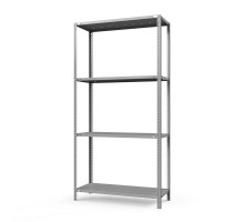 Стеллаж металлический ТС Лайт, 2200x1000x300 мм. Полки: 4 шт. метал. перф.