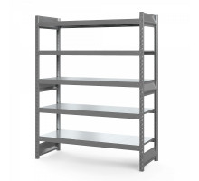 Стеллаж грузовой СГ Ультра (2500х1500х500 мм) 5 ярусов, цинк