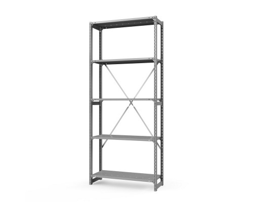 Стеллаж металлический ТСУ Универсал, 2500x1060x600 мм. Полки: метал. перф.  5 шт.