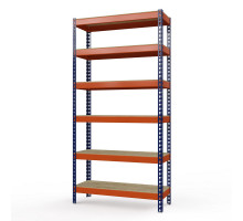 Стеллаж металлический Профи-Т 3000x1845x770 мм. Ярусы: фанера усил. 6 шт.