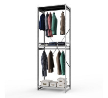 Стеллаж металлический ТСУ Универсал, 3000x1060x600 мм.Штанги: 2шт. Полки: метал. 3 шт.