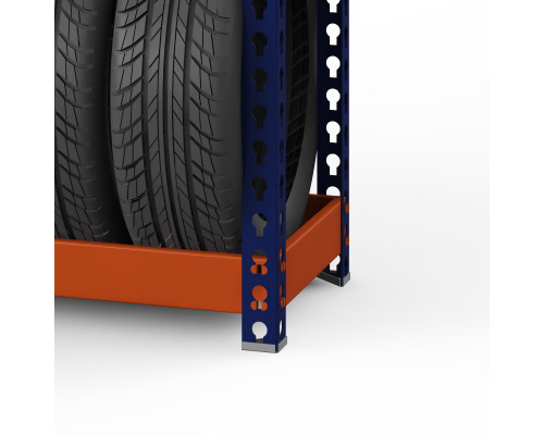 Стеллаж металлический Профи-Т для шин 2500x1540x455 мм. Ярусы:   4 шт.