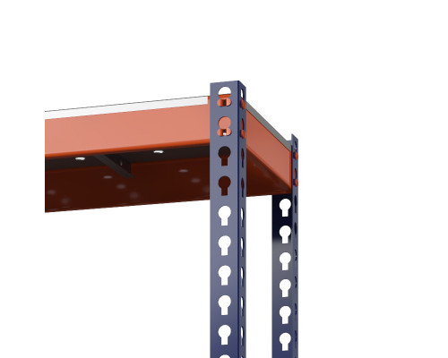 Стеллаж металлический Профи-Т 2500x1240x770 мм. Ярусы: оцинк. мет. перф.  4 шт.