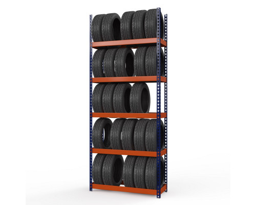 Стеллаж металлический Профи-Т для шин 3000x1540x455 мм. Ярусы:   5 шт.