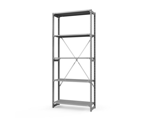 Стеллаж металлический ТСУ Универсал, 2500x1060x600 мм. Полки: метал. усил. 5 шт.