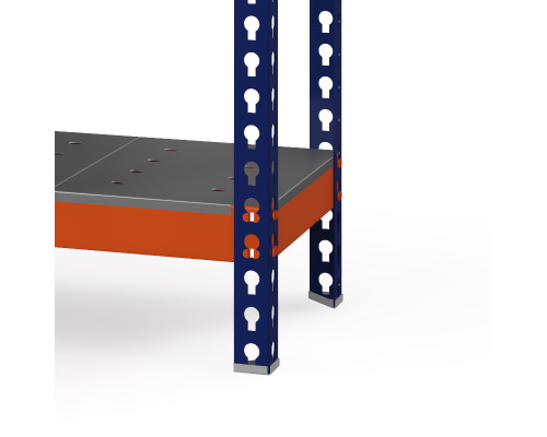 Стеллаж металлический Профи-Т 2000x1240x655 мм. Ярусы: оцинк. мет. перф.  4 шт.