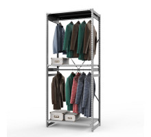 Стеллаж металлический ТСУ Универсал, 2500x1060x600 мм.Штанги: 2шт. Полки: метал. 3 шт.