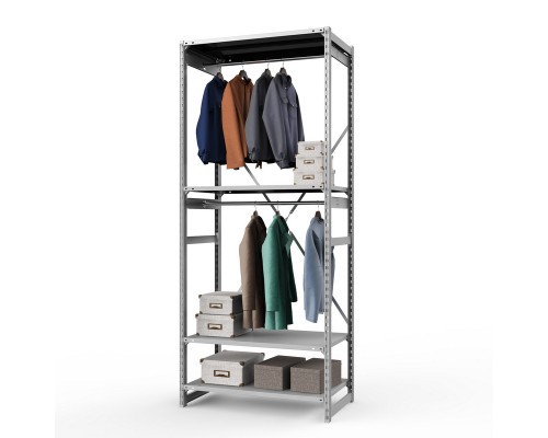 Стеллаж металлический ТСУ Универсал, 2500x1060x600 мм.Штанги: 2шт. Полки: метал. 4 шт.