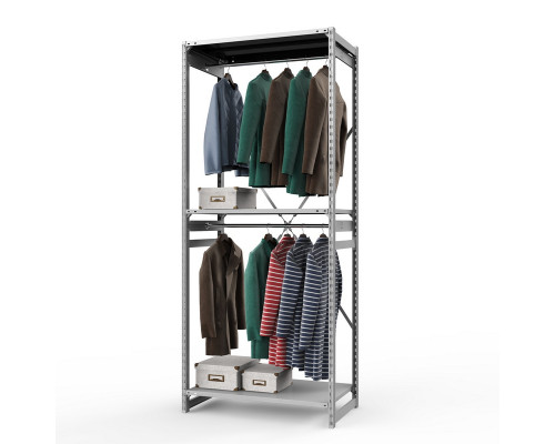 Стеллаж металлический ТСУ Универсал, 2500x1060x500 мм.Штанги: 2шт. Полки: метал. 3 шт.