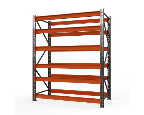 Стеллаж металлический Оптима, 3500x1250x785 мм. Ярусы: 6 шт. без настила