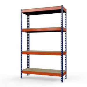 Стеллаж металлический Профи-Т 2500x1240x1005 мм. Ярусы: фанера 4 шт.