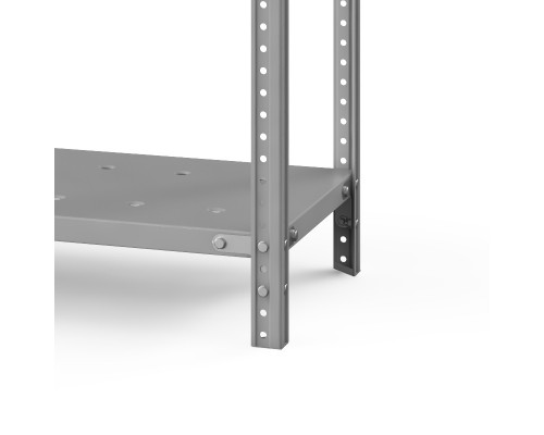 Стеллаж металлический ТС Лайт, 1800x1200x600 мм. Полки: 3 шт. метал. перф.