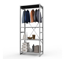 Стеллаж металлический ТСУ Универсал, 2500x1060x500 мм.Штанги: 1шт. Полки: метал. усил. 4 шт.