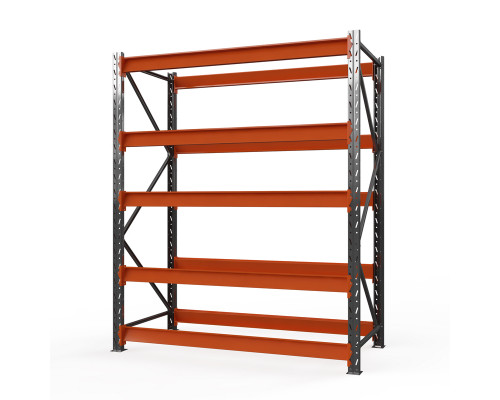 Стеллаж металлический Оптима, 3500x2500x785 мм. Ярусы: 5 шт. без настила