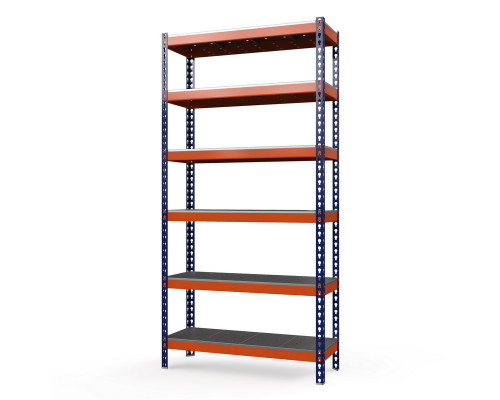 Стеллаж металлический Профи-Т 3000x1240x455 мм. Ярусы: оцинк. мет. перф.  6 шт.