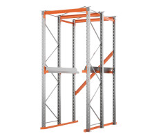 Стеллаж набивной паллетный (3500х1580х1800 мм), 1 линия, 2 яруса