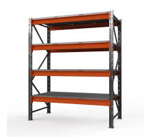 Стеллаж металлический Оптима, 2500x1530x785 мм. Ярусы: 4 шт. метал.