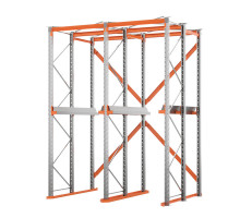 Стеллаж набивной паллетный (4000х3060х1800 мм), 2 линии, 2 яруса