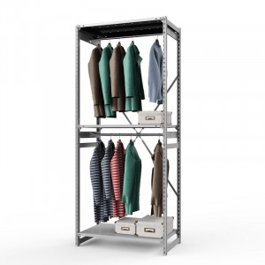 Стеллаж металлический ТСУ Универсал, 2500x1060x600 мм.Штанги: 2шт. Полки: метал. усил. перф. 3 шт.