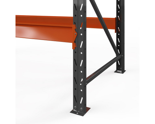 Стеллаж металлический Оптима, 3000x1250x785 мм. Ярусы: 3 шт. без настила