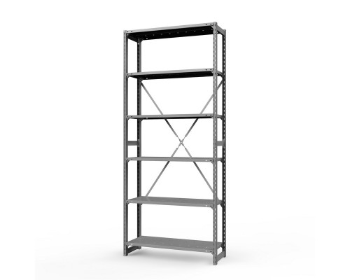 Стеллаж металлический ТСУ Универсал, 3000x1060x800 мм. Полки: метал. перф. усил. 6 шт.