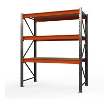 Стеллаж металлический Оптима, 2000x2500x785 мм. Ярусы: 3 шт. фанера