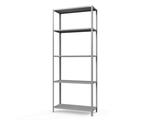 Стеллаж металлический ТС Лайт, 2500x1200x800 мм. Полки: 5 шт. метал.