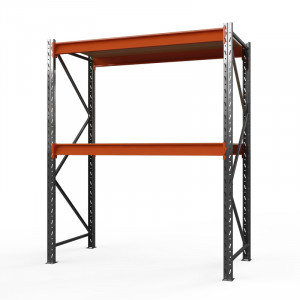 Стеллаж металлический Оптима, 2000x1530x785 мм. Ярусы: 2 шт. фанера