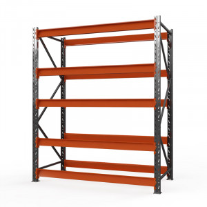 Стеллаж металлический Оптима, 2500x1530x785 мм. Ярусы: 5 шт. без настила