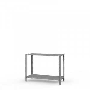 Стеллаж металлический ТС Лайт, 1000x700x300 мм. Полки: 2 шт. метал. перф.