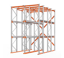 Стеллаж набивной паллетный (4500х3060х4000 мм), 2 линии, 3 яруса