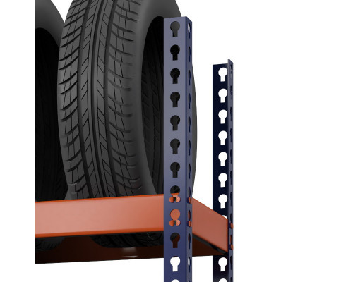 Стеллаж металлический Профи-Т для шин 2500x1240x455 мм. Ярусы:   4 шт.