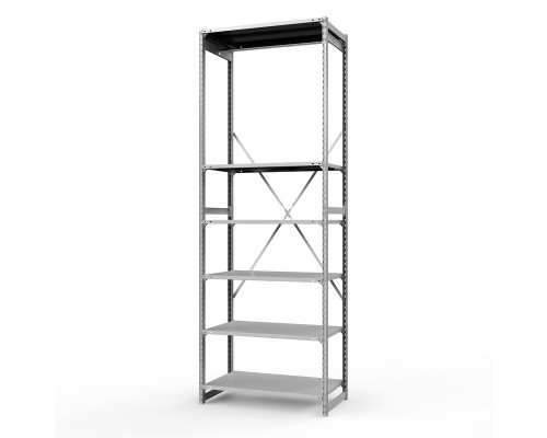 Стеллаж металлический ТСУ Универсал, 3000x1060x600 мм.Штанги: 1шт. Полки: метал. 6 шт.