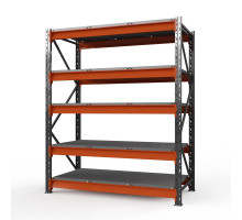 Стеллаж металлический Оптима, 3500x1530x785 мм. Ярусы: 5 шт. метал.