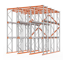 Стеллаж набивной паллетный (5000х4540х4000 мм), 3 линии, 3 яруса