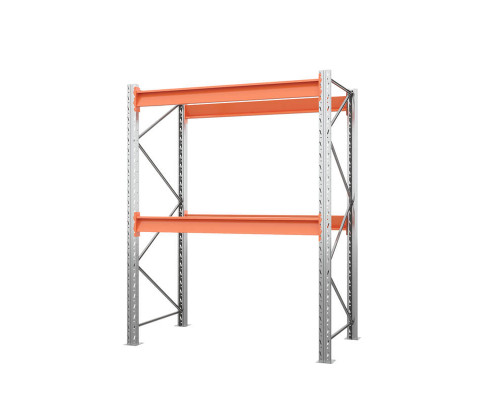 Стеллаж металлический паллетный (2500х1800х1100 мм), 2 яруса